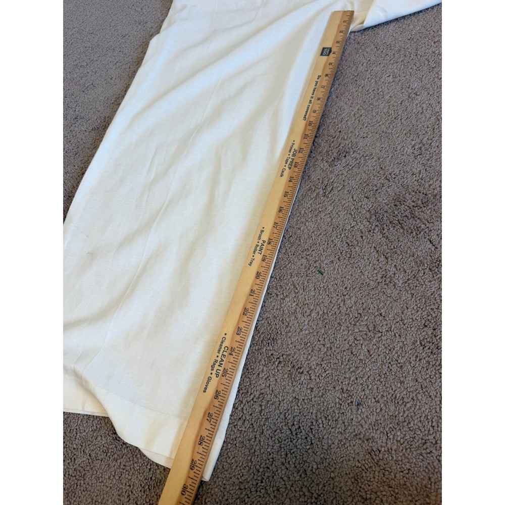 HM Women Off White Linen Blend Wide Leg Pleated Trousers Pants Size 18 NEW - Picture 10 of 10